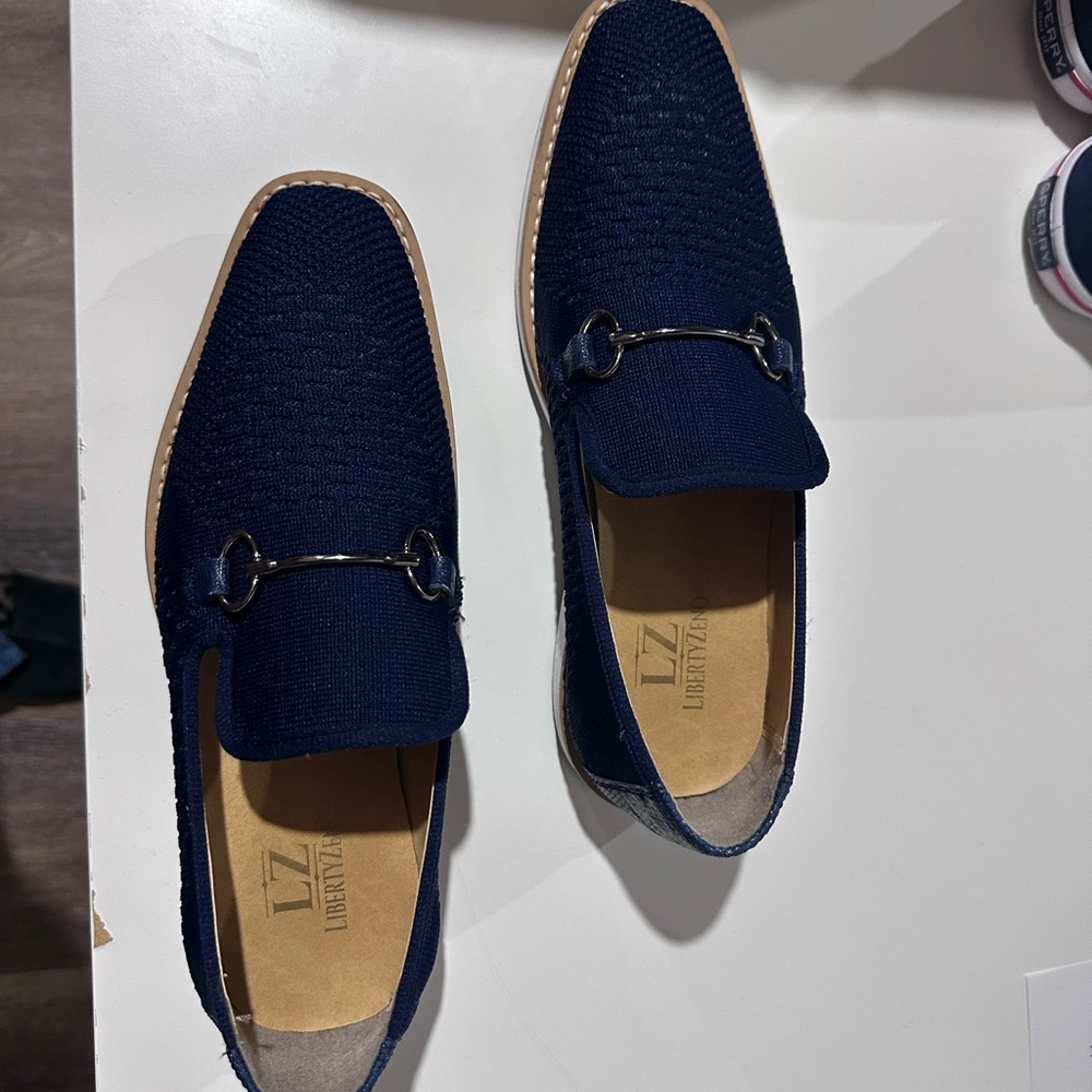 Liberty Navy Boys Slip-On Loafers